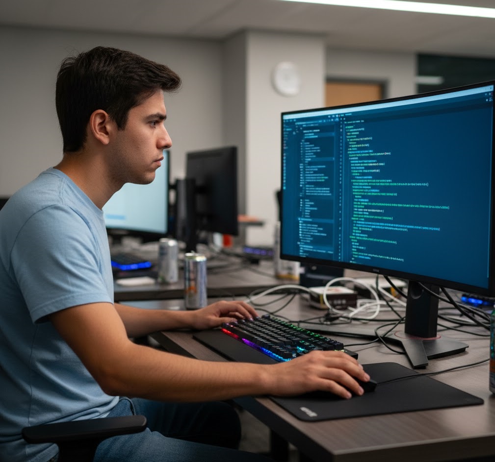 Vista de estudiantes en el Laboratorio de Programación